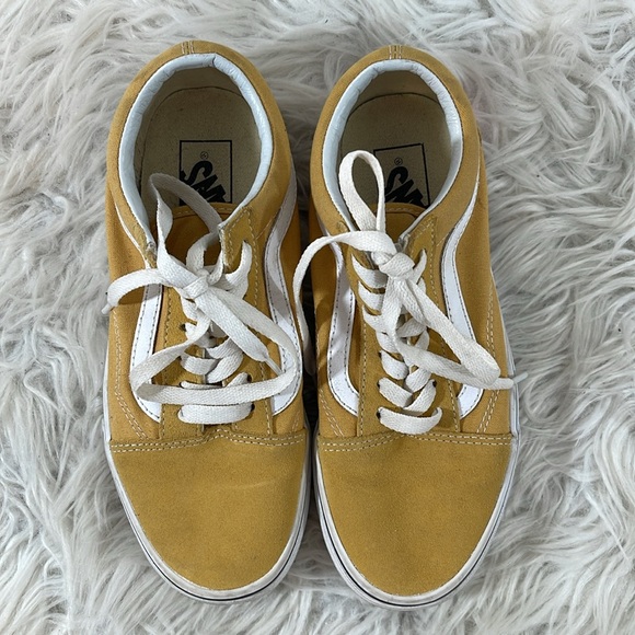 VANS Old Skool Classic Sneakers Mustard Yellow Size 5M - 6.5W - Picture 4 of 11